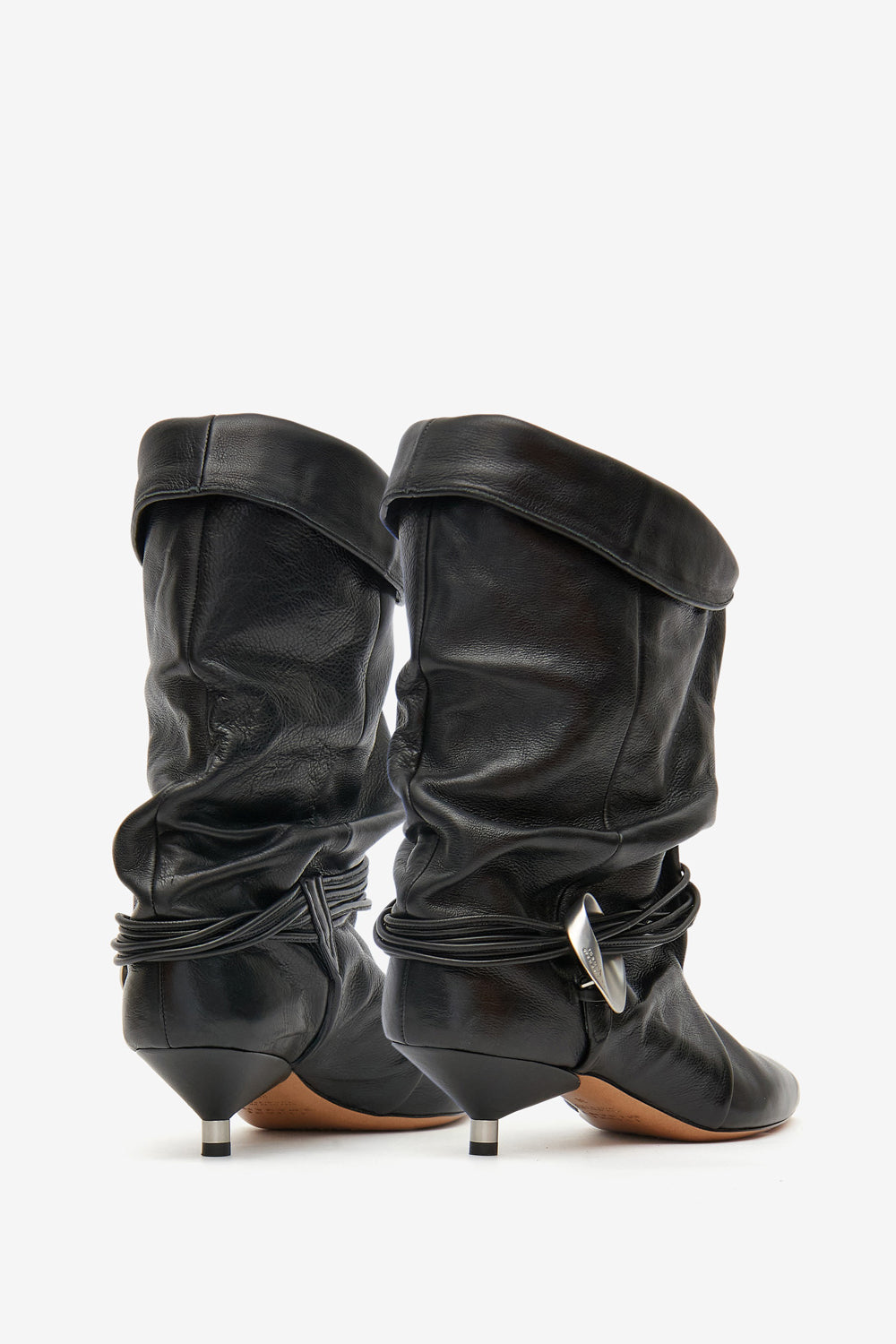 Boots edrika drapées à bijoux - Noir - Woman - 2
