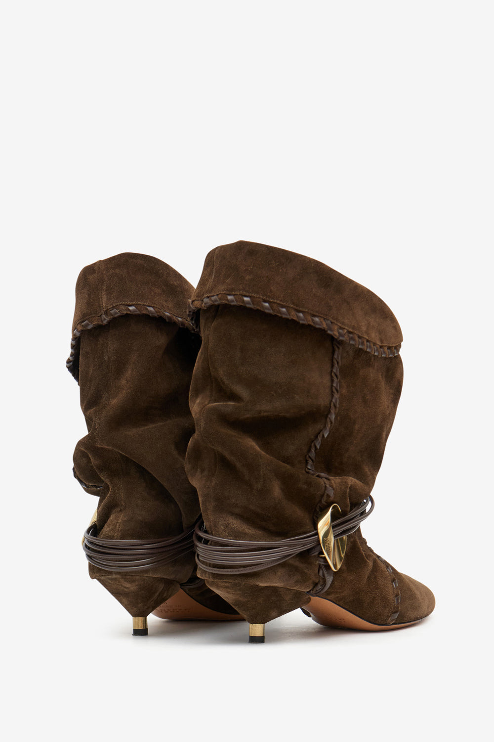 Edrika draped boots with jewels - Bronze - Woman - 2