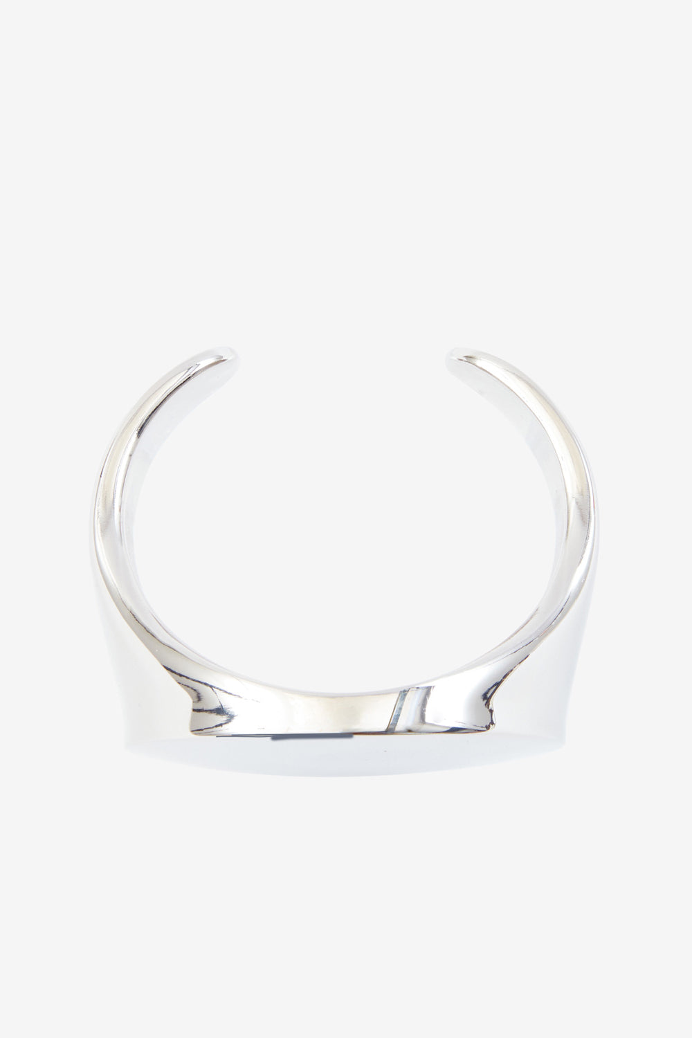 Quincy cuff bracelet in silver-finish brass - Silver - Woman - 3