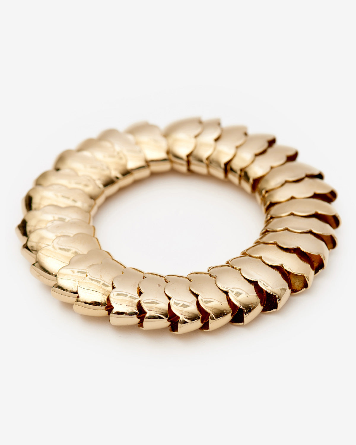 Elie stretch bracelet in gold-finish brass - Gold - Woman - 3