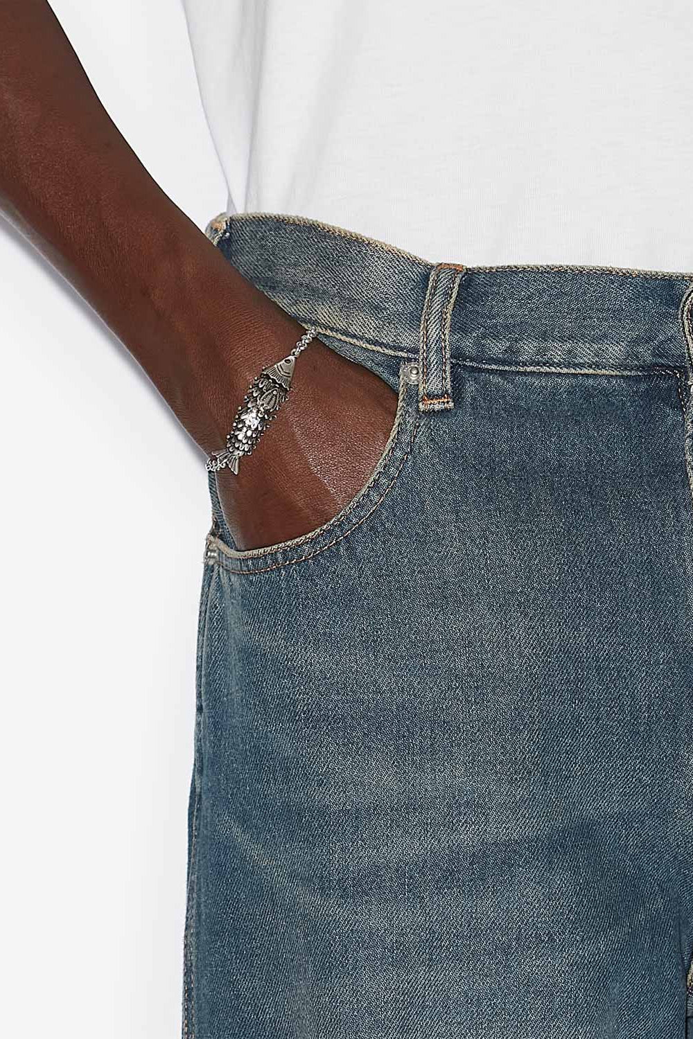 River man fish bracelet - Silver - Man - 2