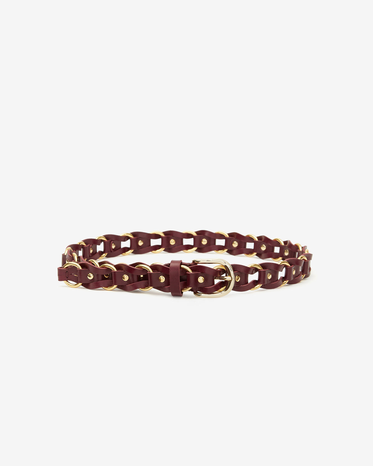 Bali belt Woman Burgundy-gold 1