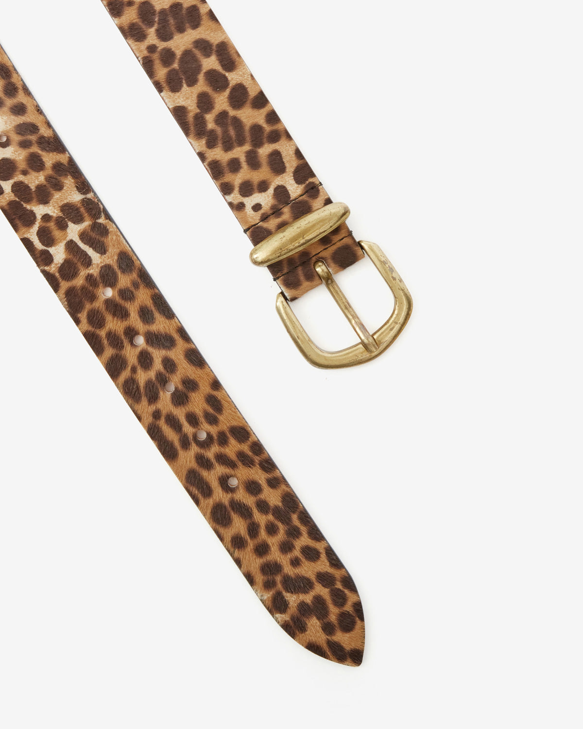 Dela leather leopard print belt - Leopard - Woman - 3