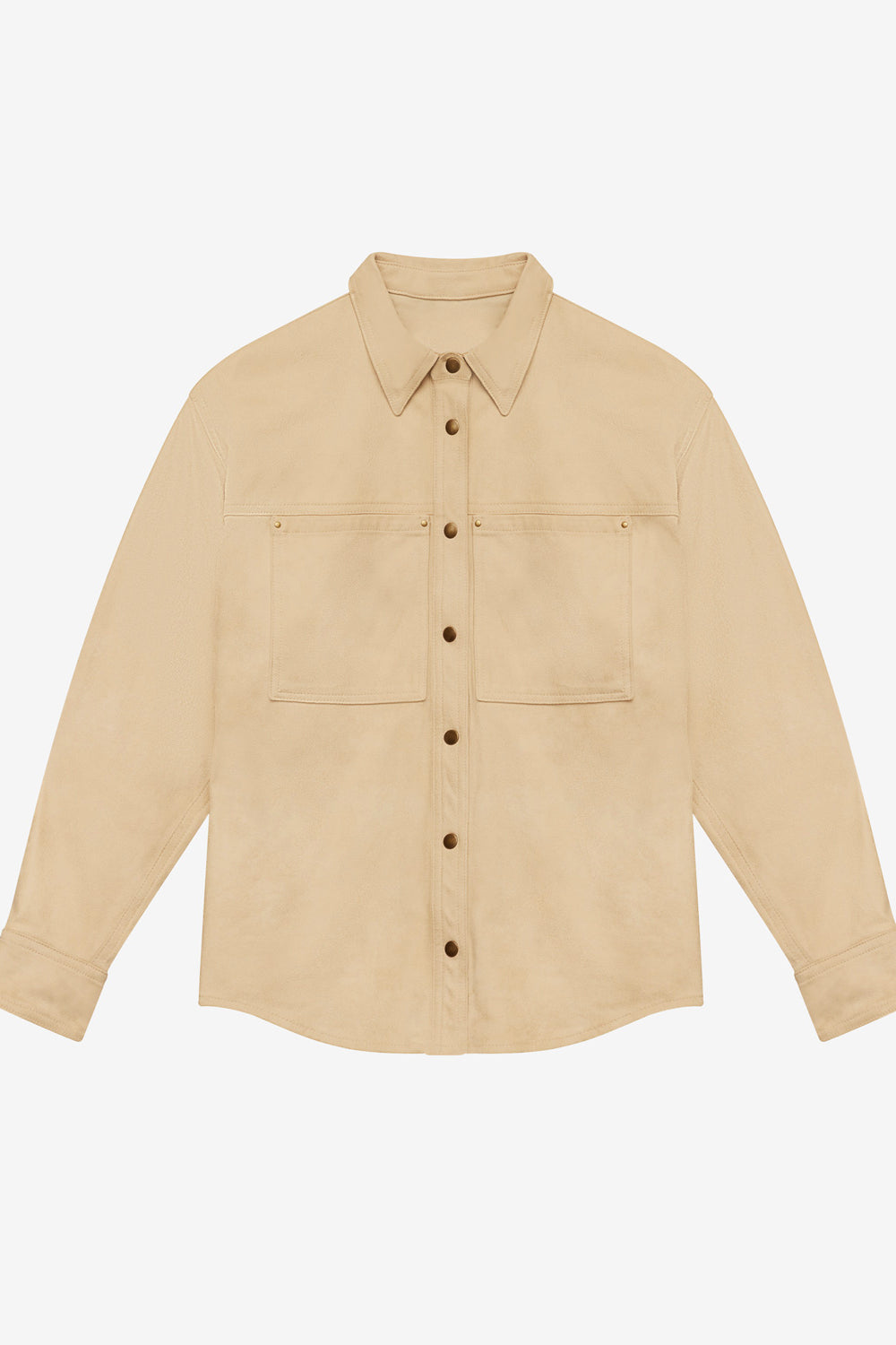 가비엘라(gabiela) 인조 스웨이드 셔츠 - Light beige - Woman - 1