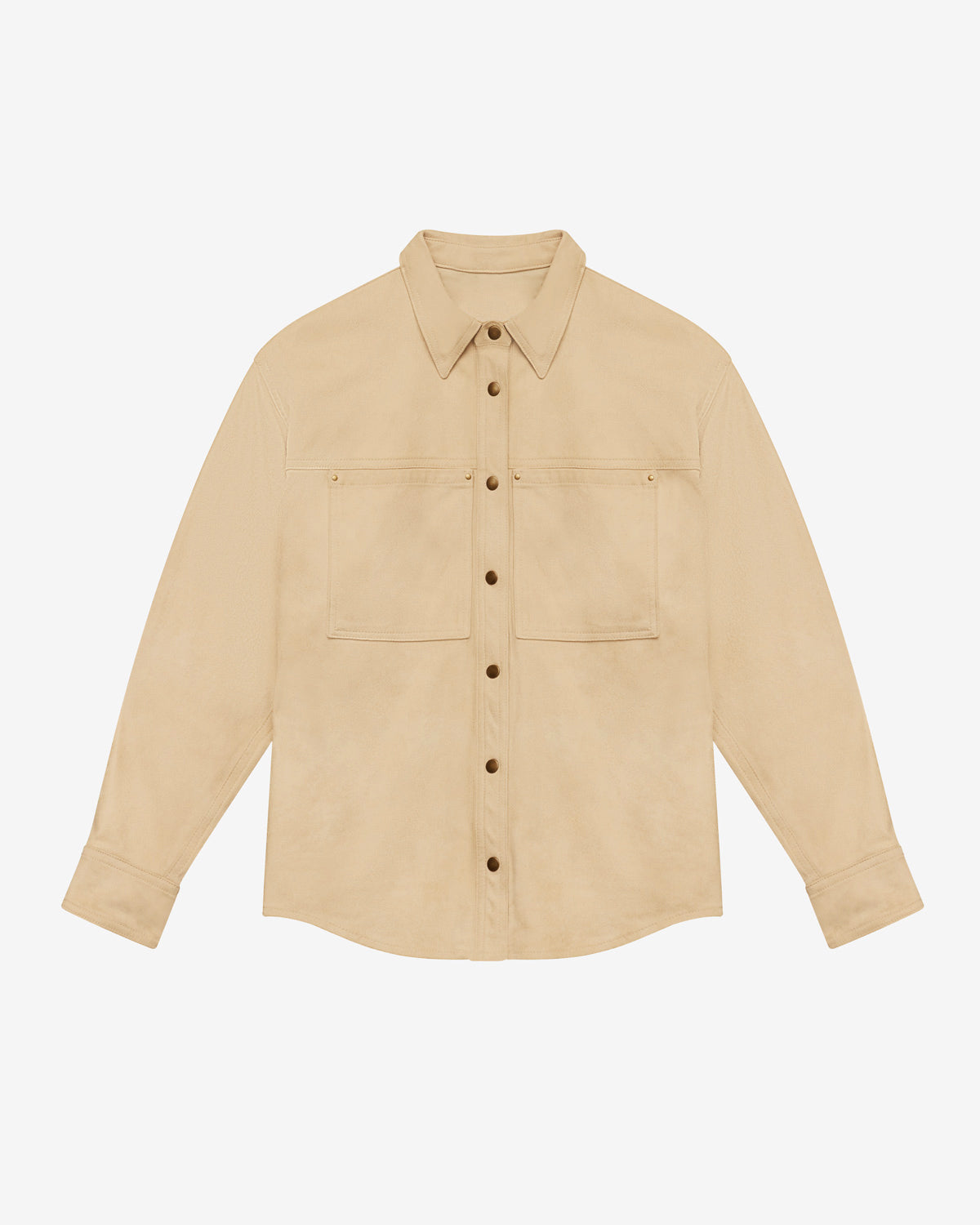 Camisa gabiela de ante sintético - Light beige - Woman - 5