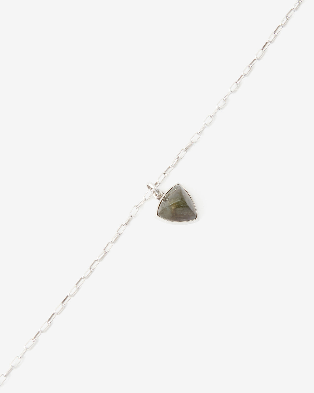 Collar con colgante de piedra cheerful man - Khaki-silver - Man - 3