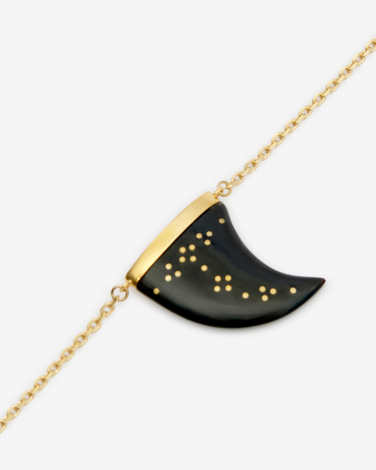 Ellen buffalo horn pendant necklace - Black - Woman - 2