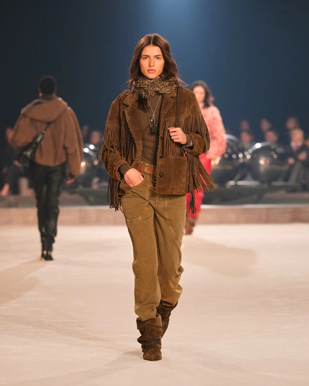 Schal madicia mit leopardenprint - Braun - Woman - 2