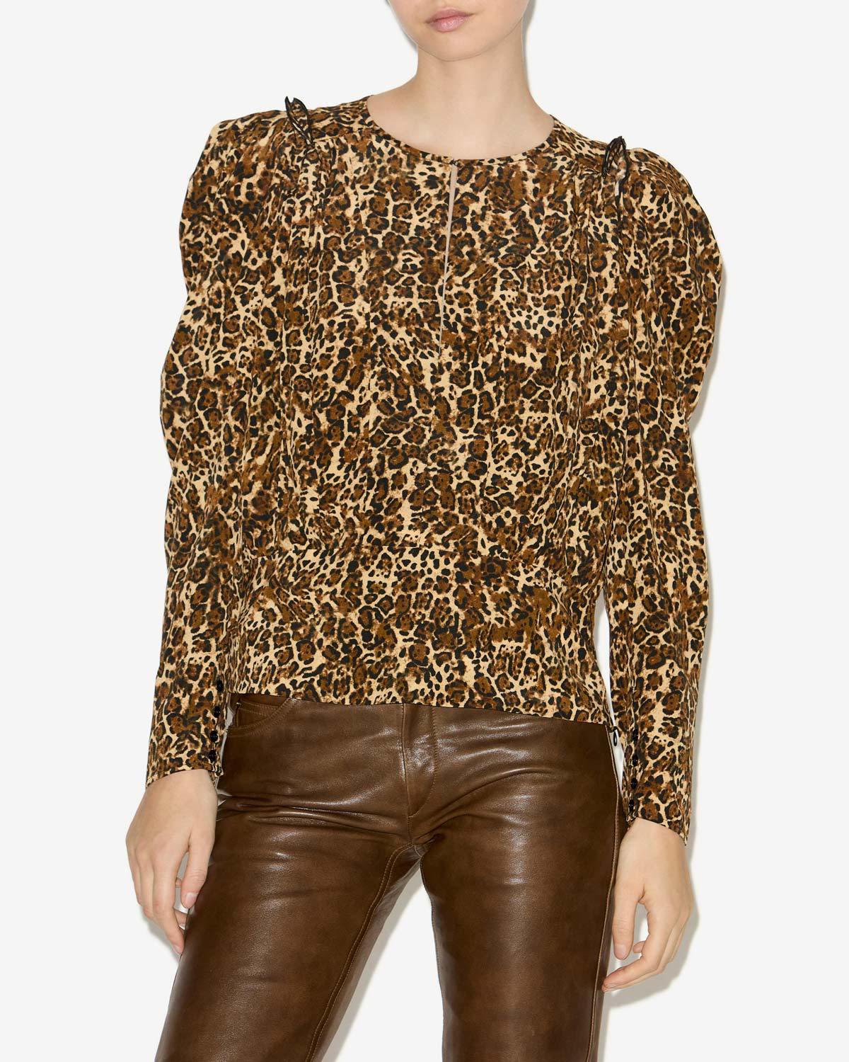 Zarga ブラウス Woman Leopard 5