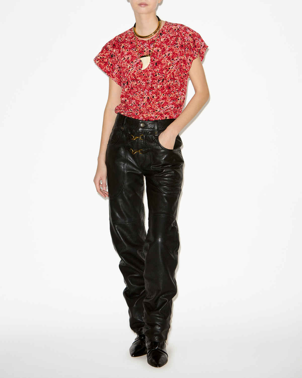 Tullya プリントシルク製 トップス - 赤 - Woman - 1