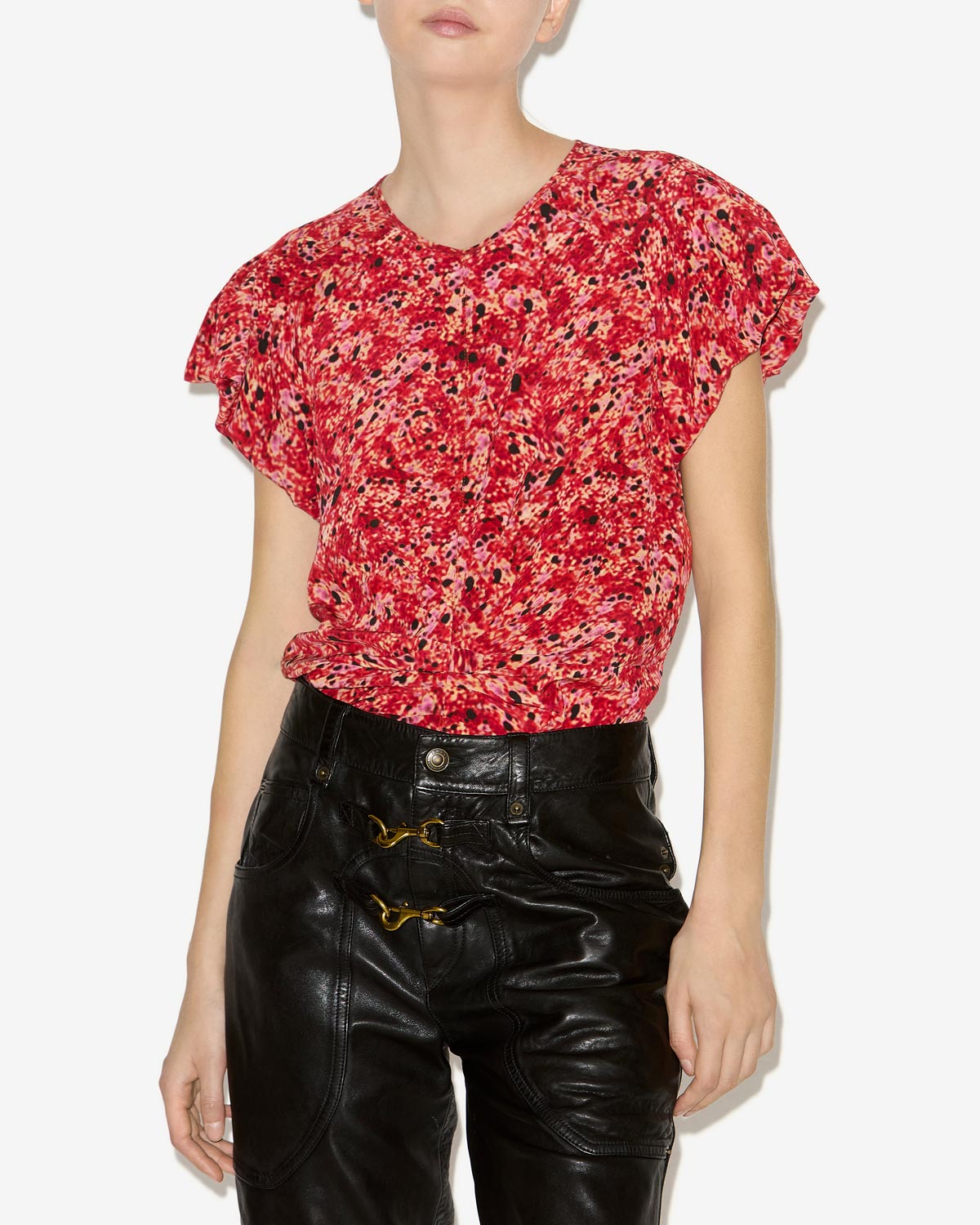 Tullya プリントシルク製 トップス - 赤 - Woman - 3