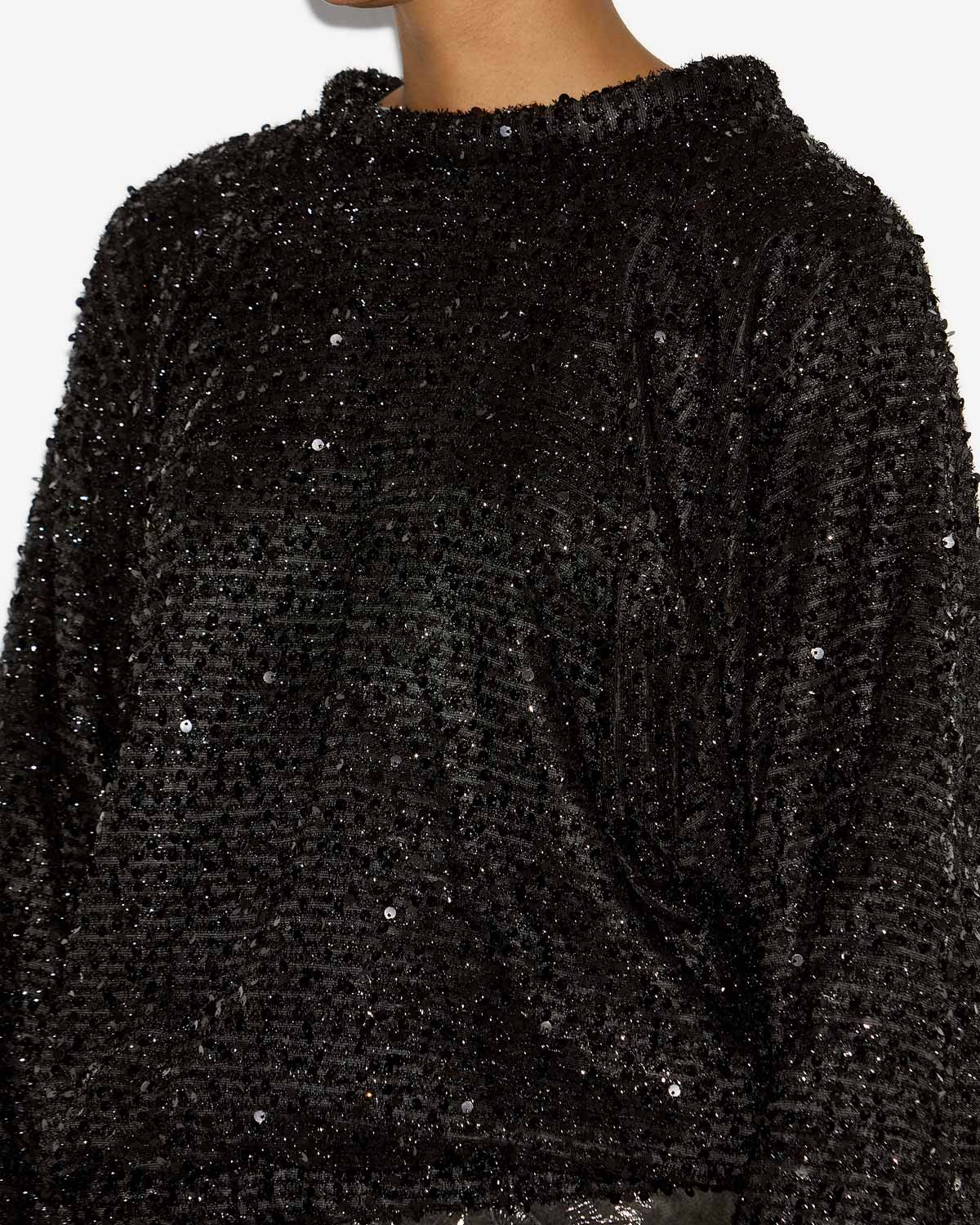 Dabia スパンコール付きルーズトップス - 黒 - Woman - 2