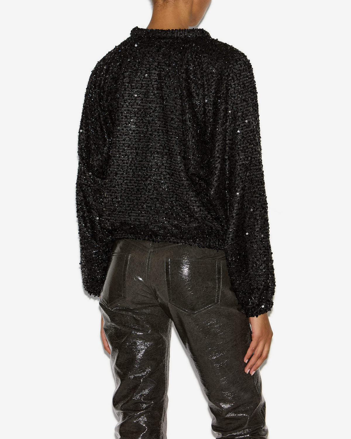 Dabia スパンコール付きルーズトップス - 黒 - Woman - 4