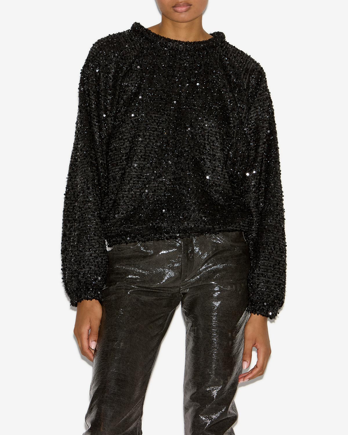 Dabia スパンコール付きルーズトップス - 黒 - Woman - 3