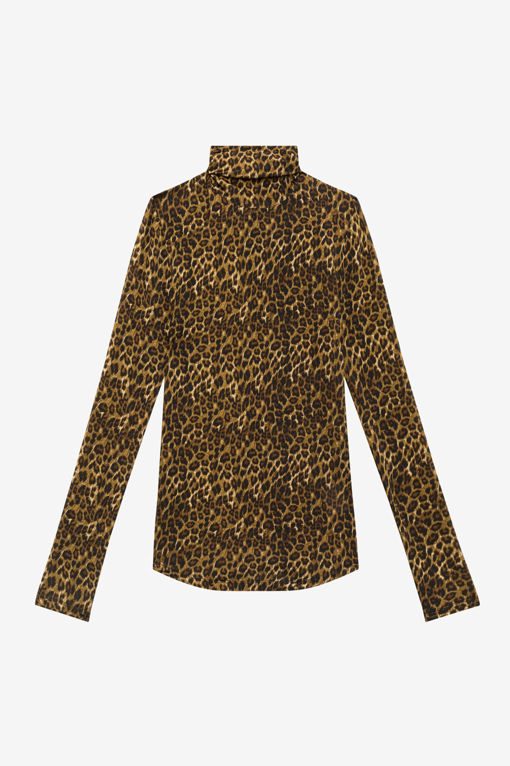 조이엘라(joyela) 프린트 터틀넥 탑 - Leopard - Woman - 1