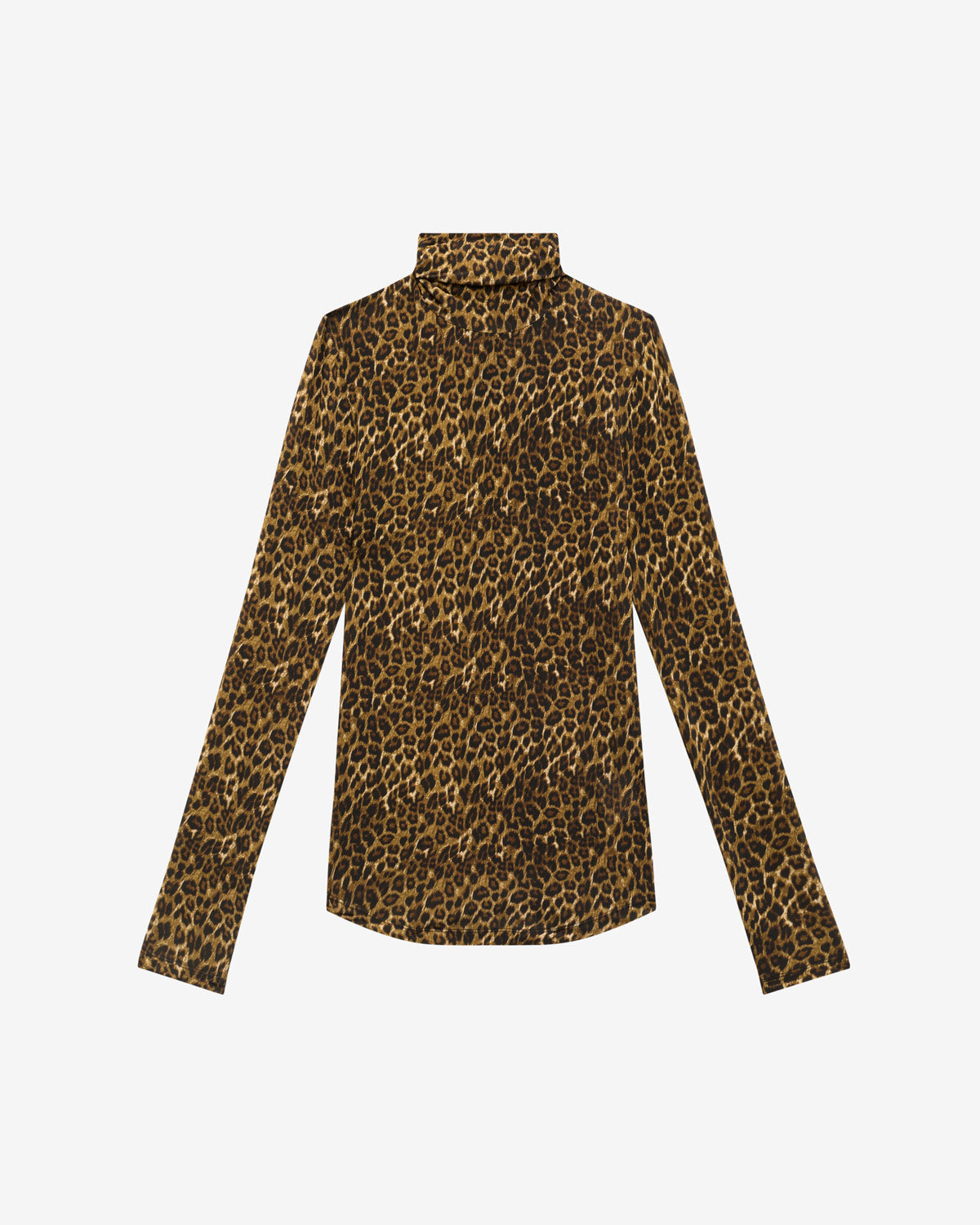 Joyela printed roll neck top - Leopard - Woman - 5