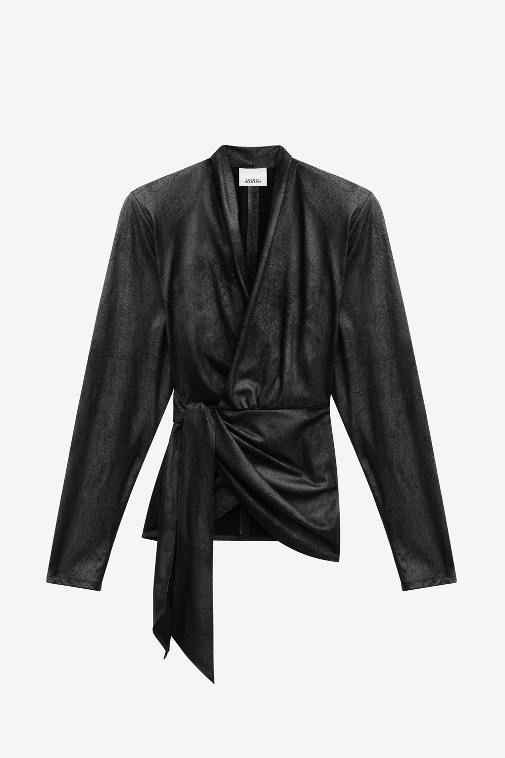 시네이(cinaye) 인조 스웨이드 랩오버 - 검은색 - Woman - 1