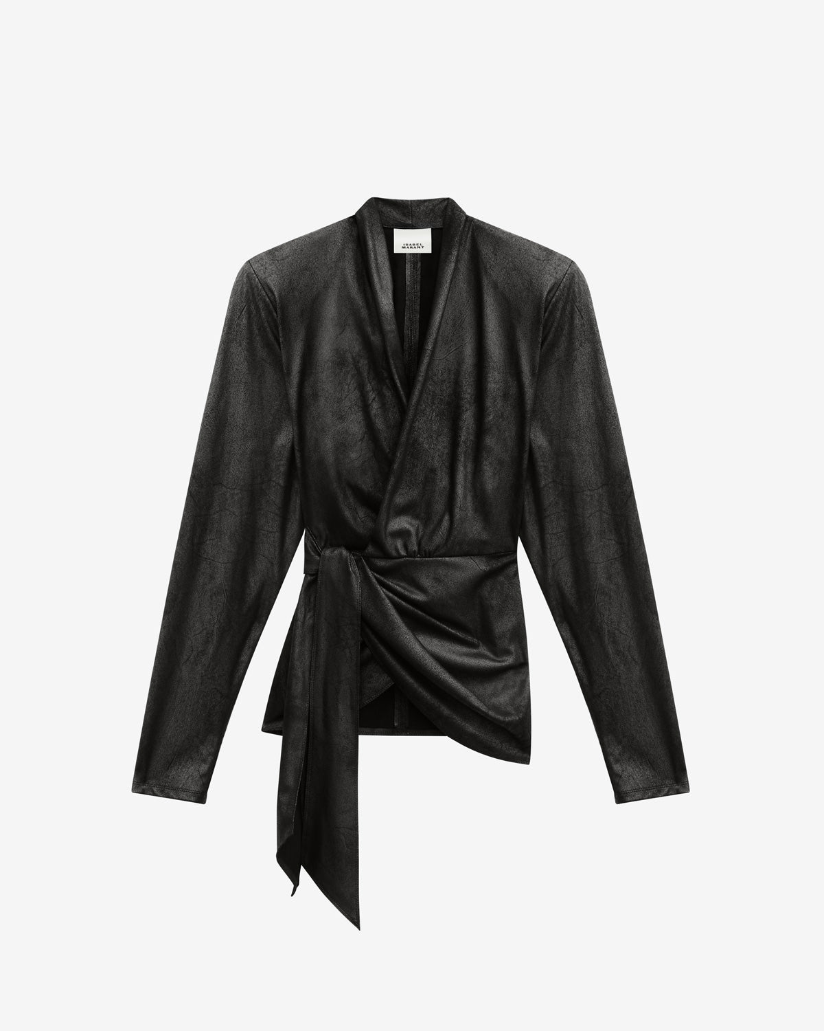 Cache-cœur cinaye en faux daim - Noir - Woman - 5