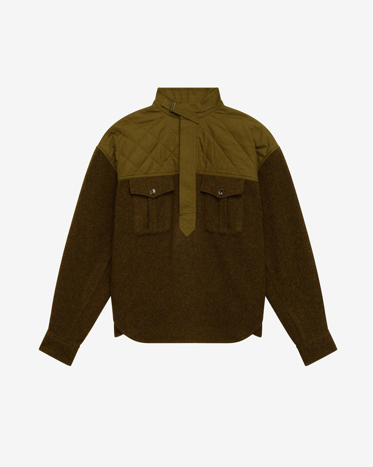 Stiven sweater Man Dark khaki 1