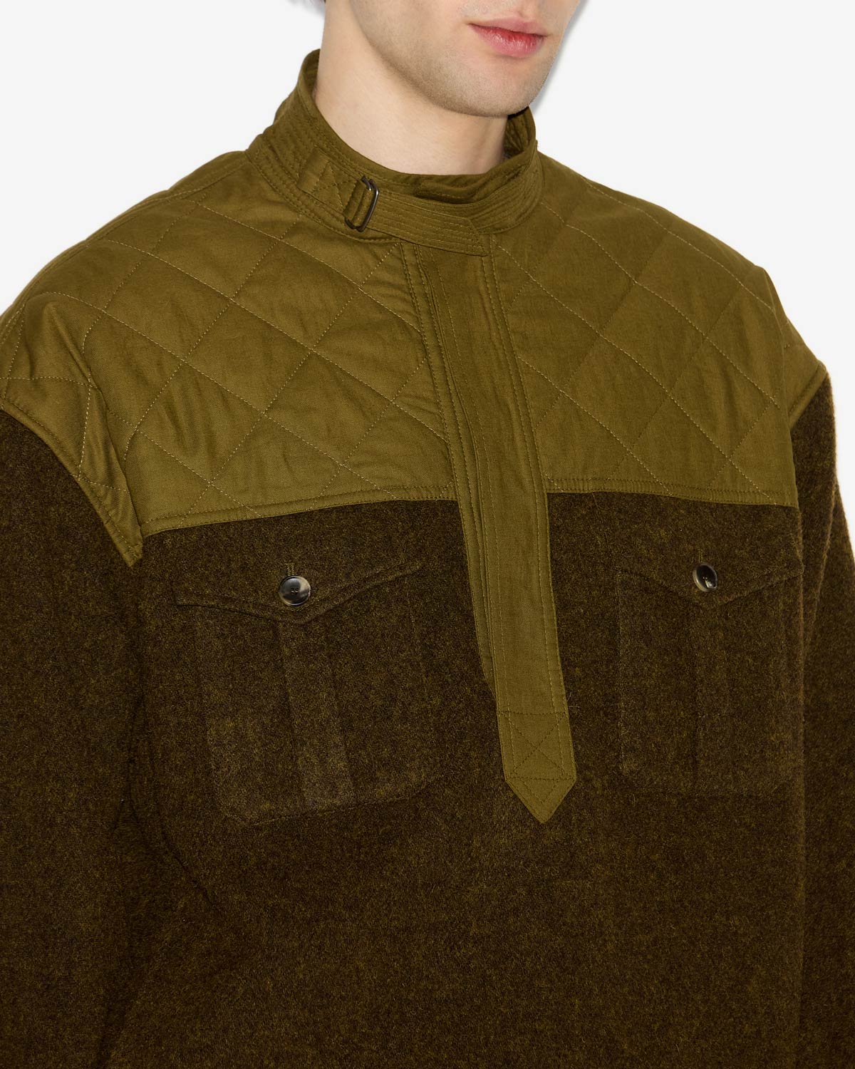 Pullover stiven Man Dark khaki 2