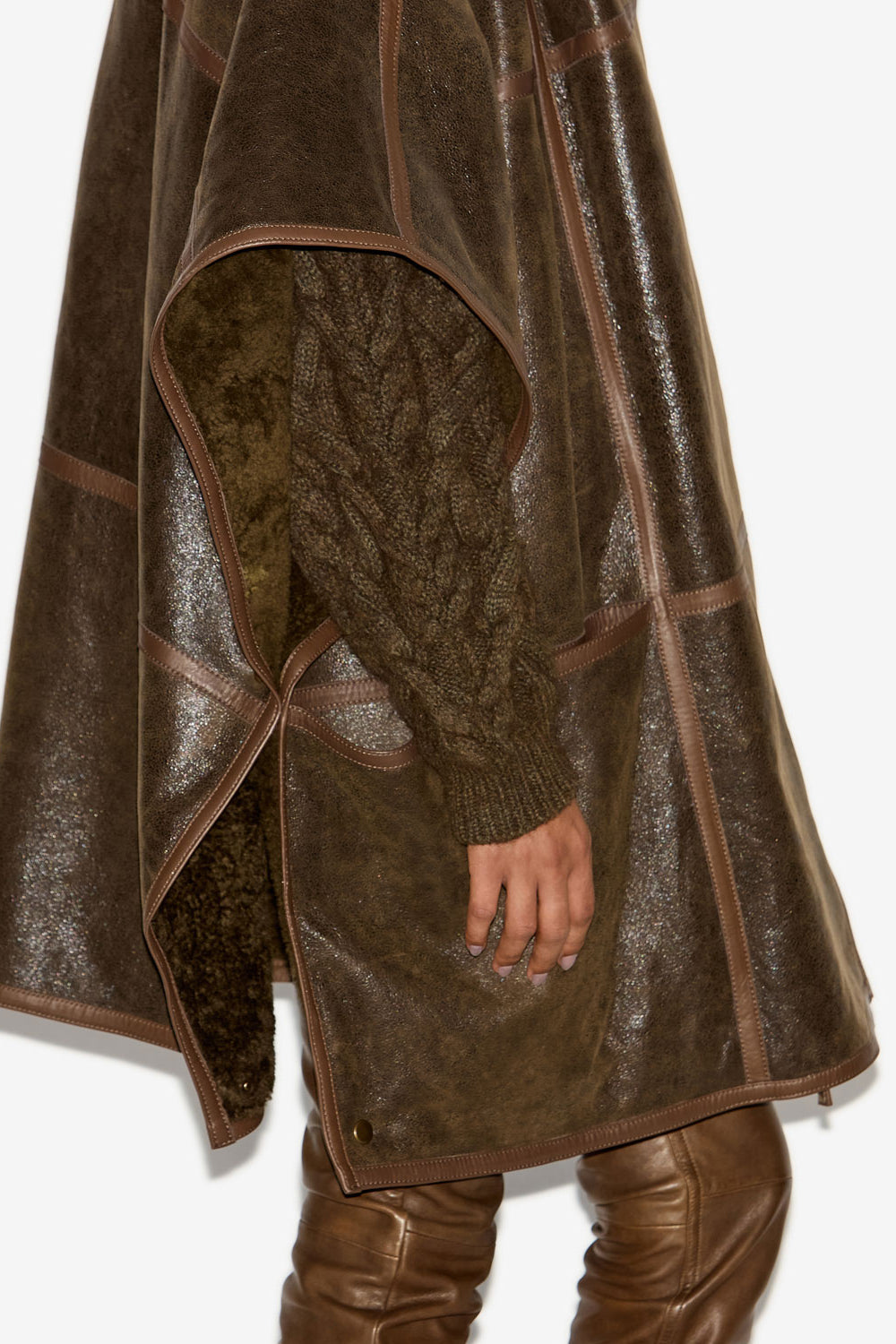 아잘리(azali) 시어링 케이프 - 청동 - Woman - 3