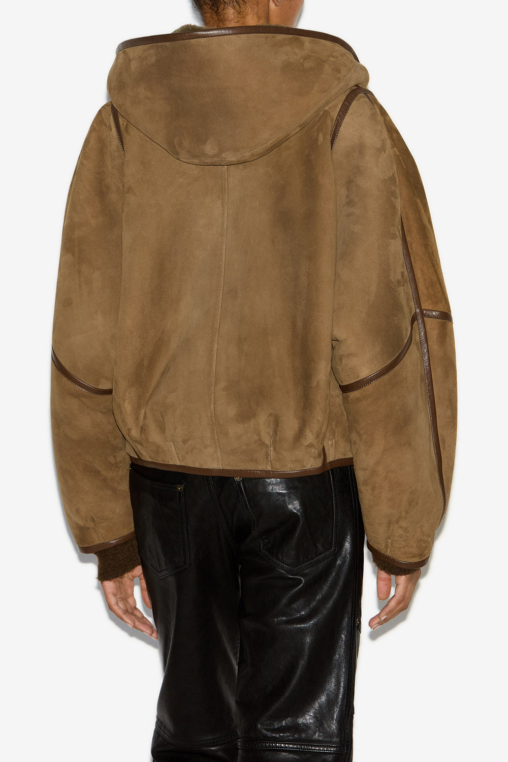 Kurzer mantel amiel aus lammfell - Bronze - Woman - 4