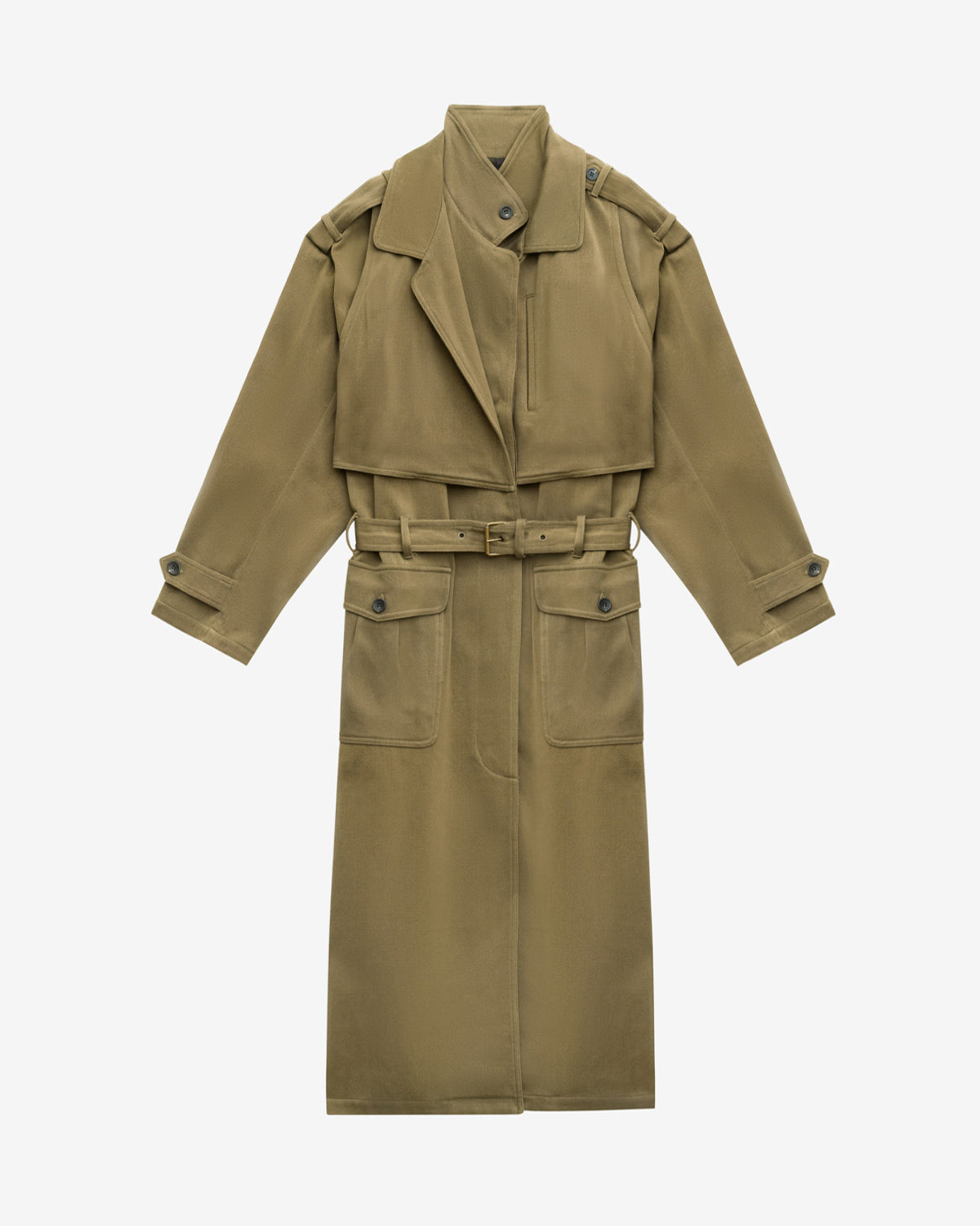 Jaida long cotton trench coat - Bronze - Woman - 4