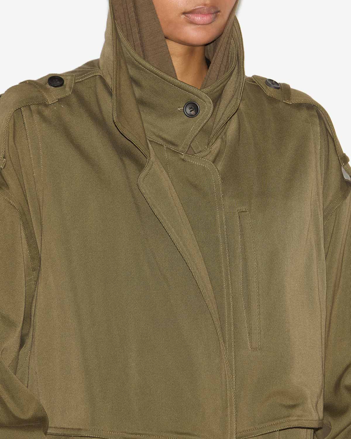 Jaida long cotton trench coat - Bronze - Woman - 2