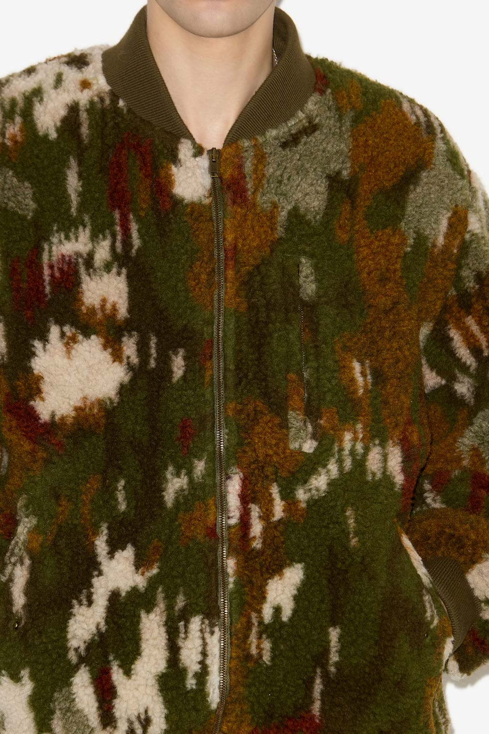 Abrigo bomber corto estampado ougos - Caqui - Man - 3