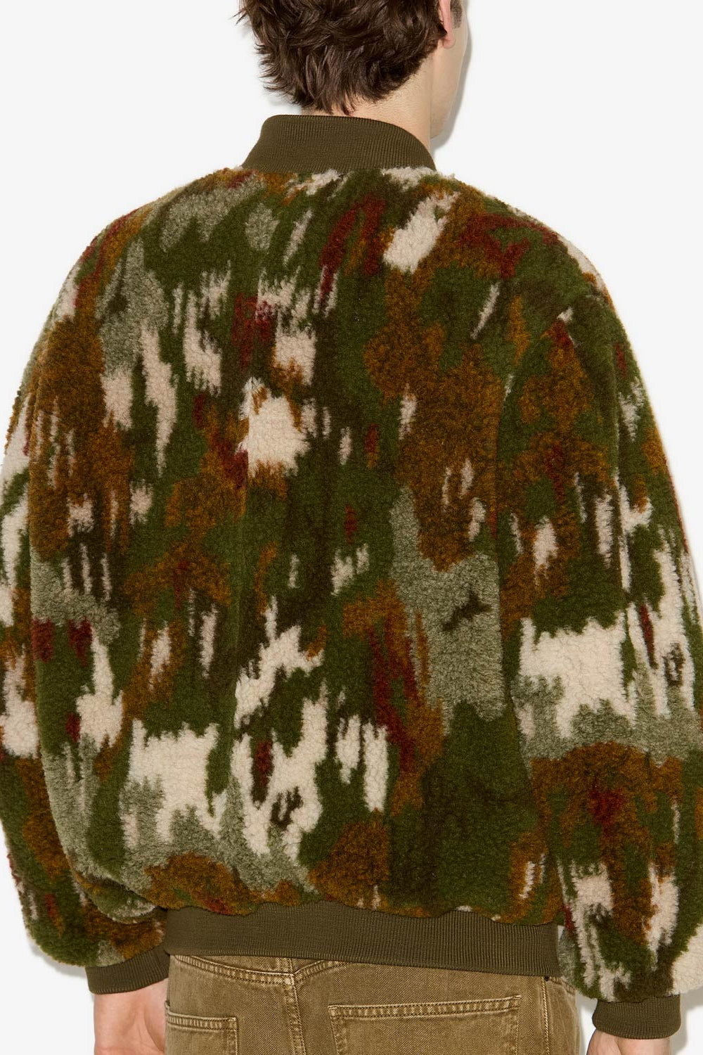 Abrigo bomber corto estampado ougos - Caqui - Man - 5