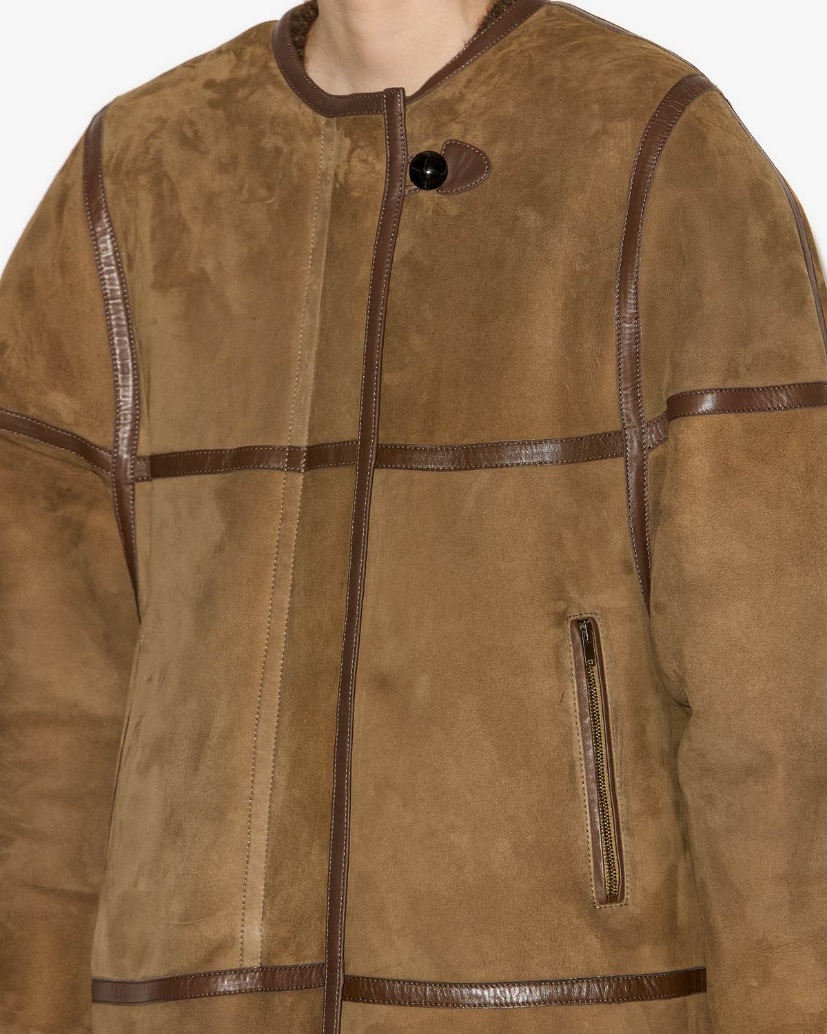 Adael shearling coat - Bronze - Woman - 2