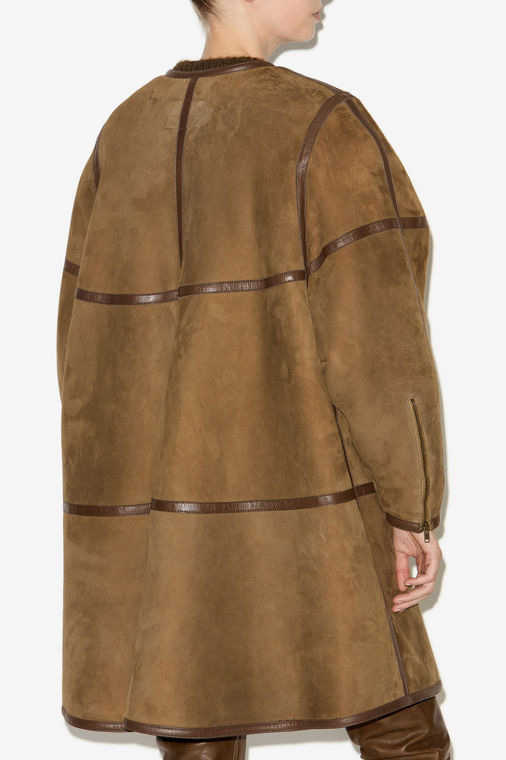 Adael shearling coat - Bronze - Woman - 5