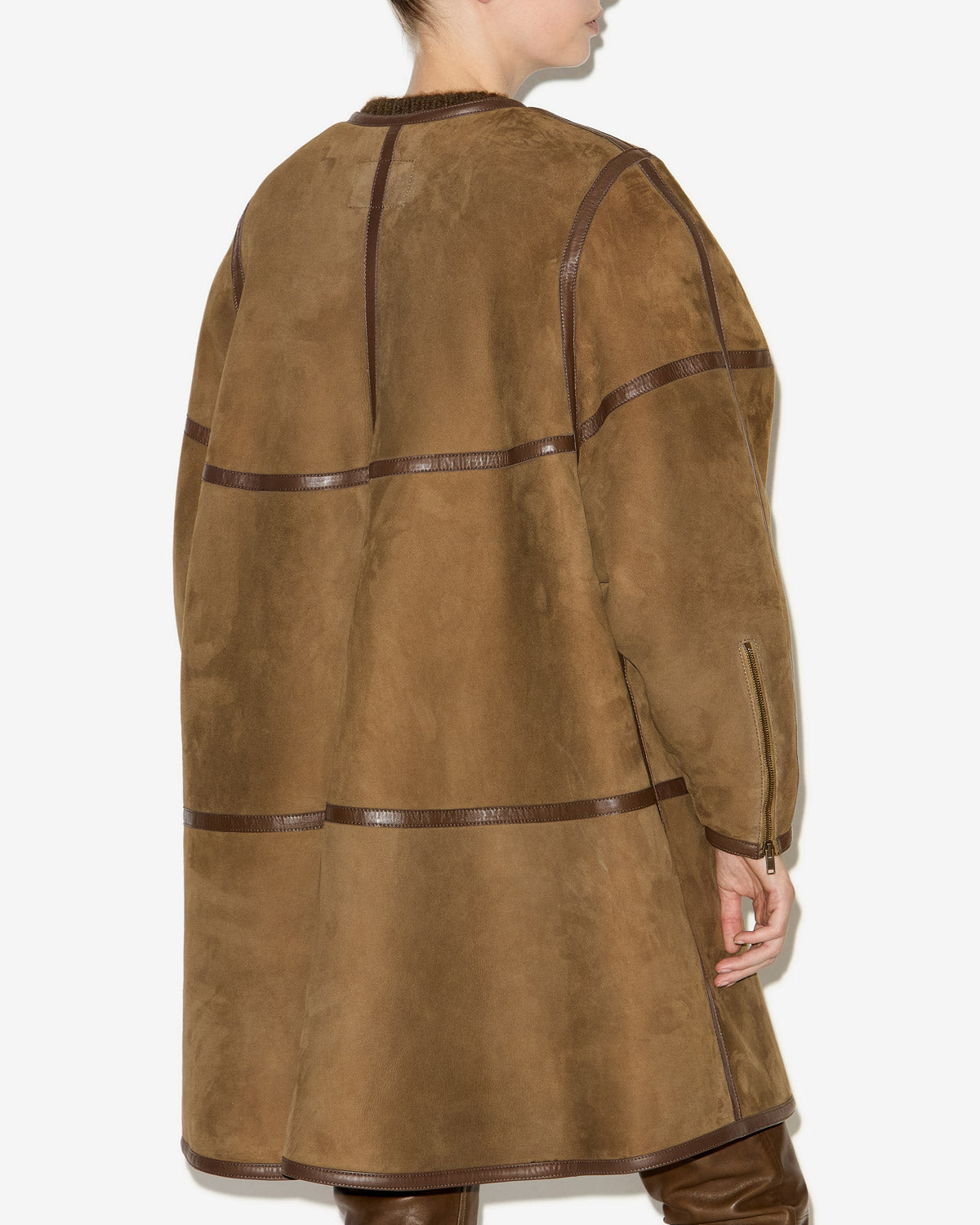 Adael shearling coat - Bronze - Woman - 4