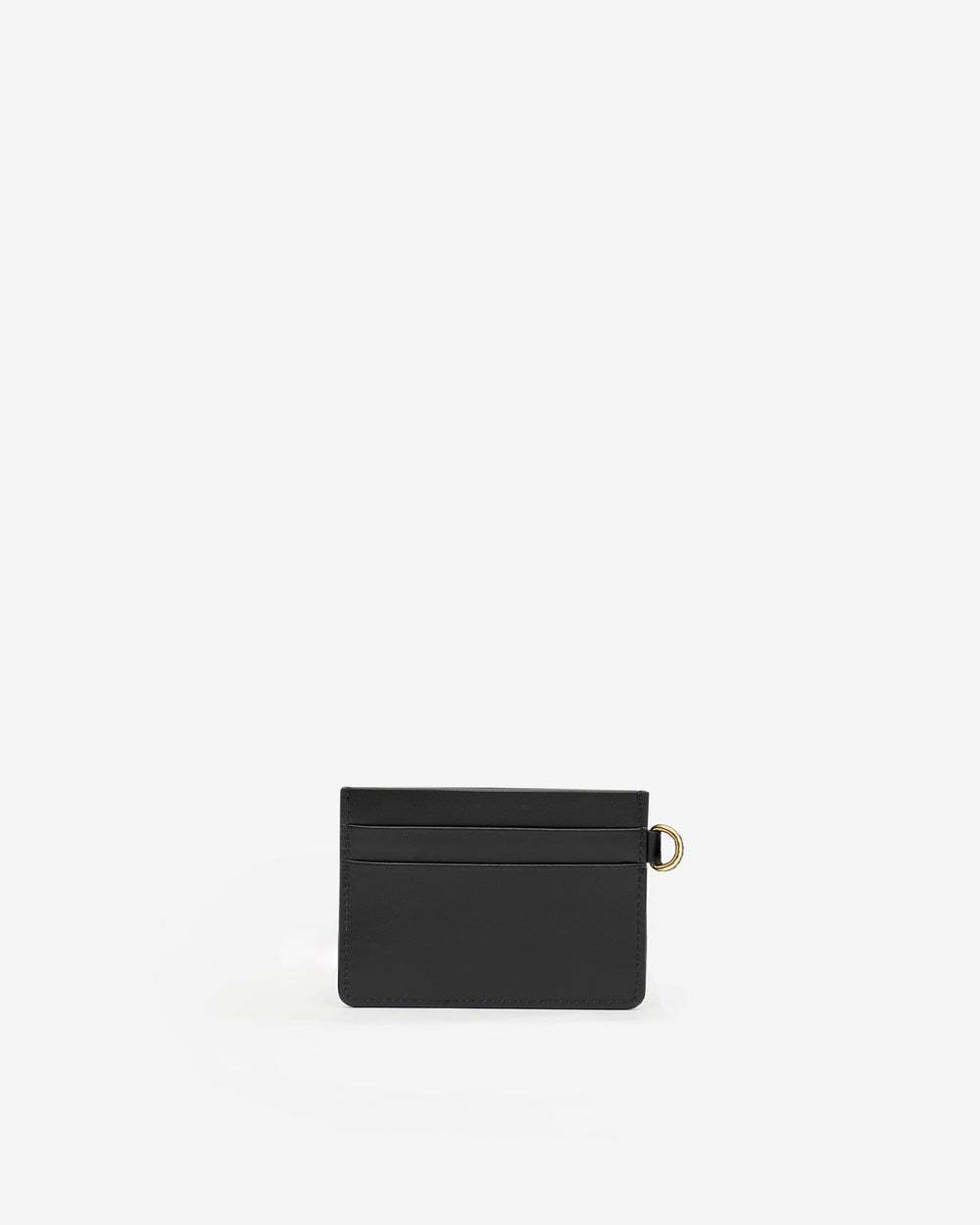 Leather card holder - Black - Woman - 2