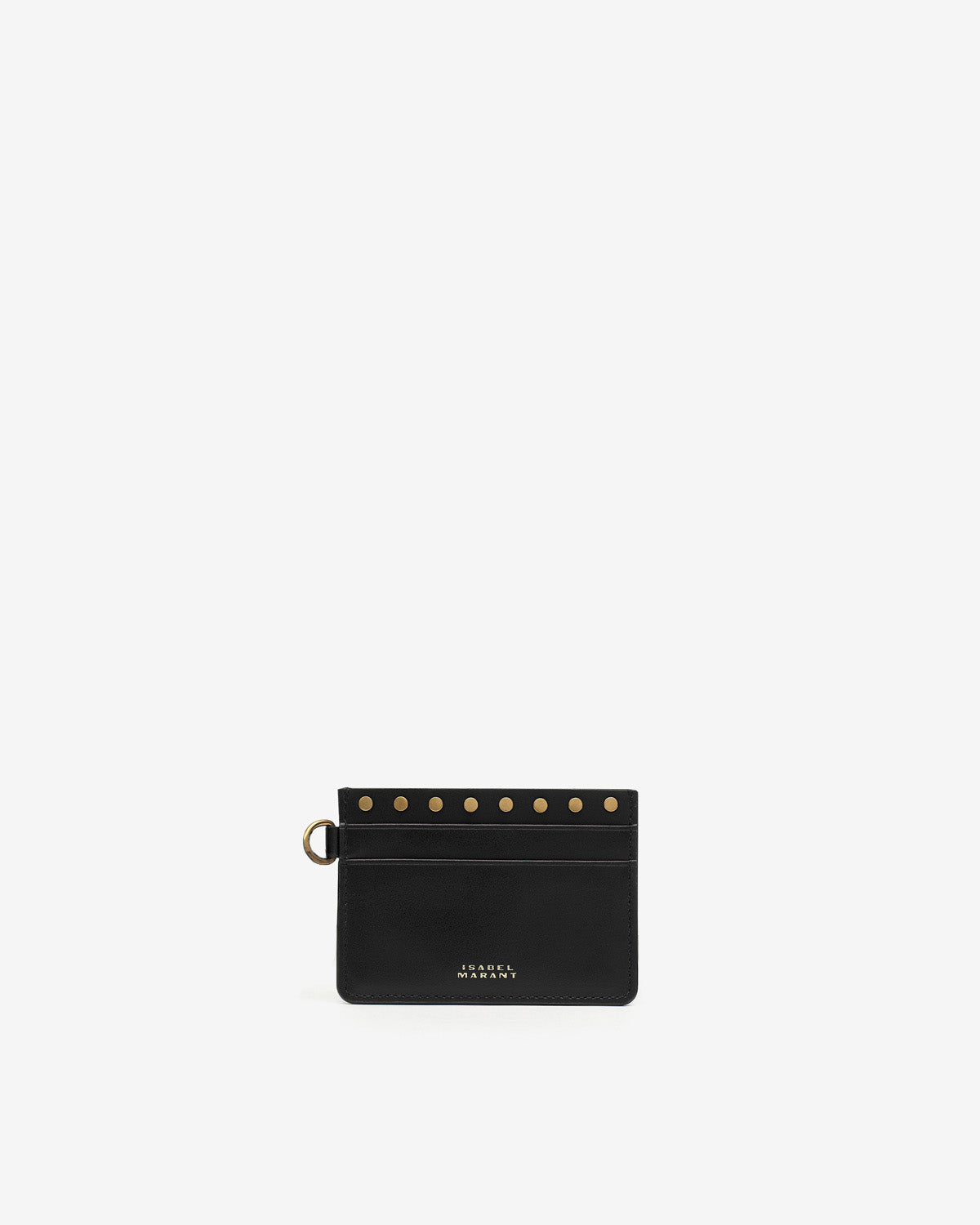 Leather card holder - Black - Woman - 1
