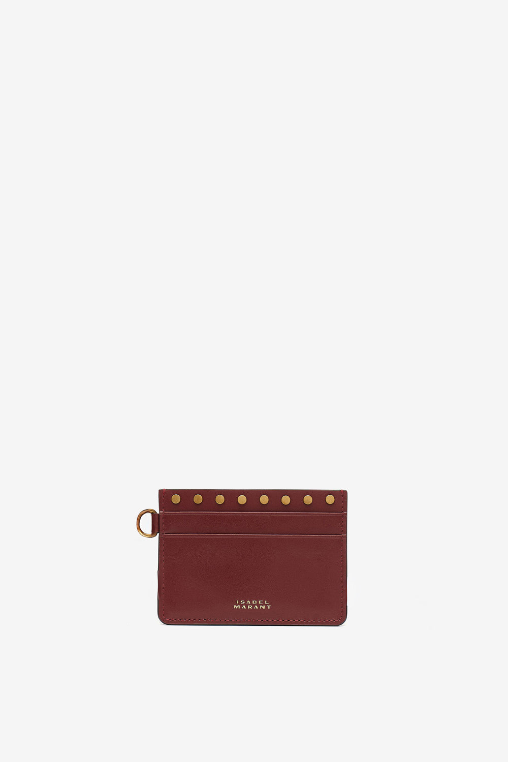 Porte-cartes card holder en cuir - Bordeaux - Woman - 1