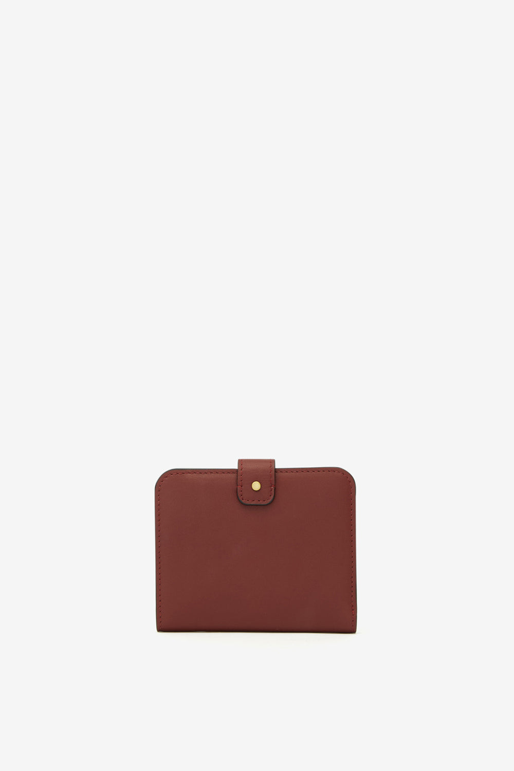 Portefeuille oskan en cuir à clous - Bordeaux - Woman - 2