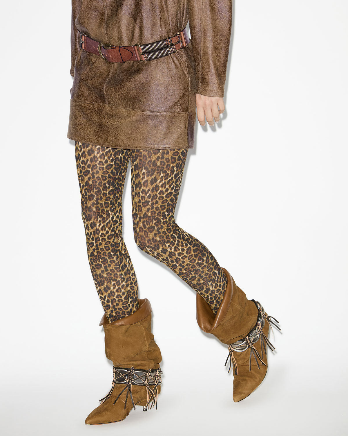 Joshua printed jersey leggings - Leopard - Woman - 3