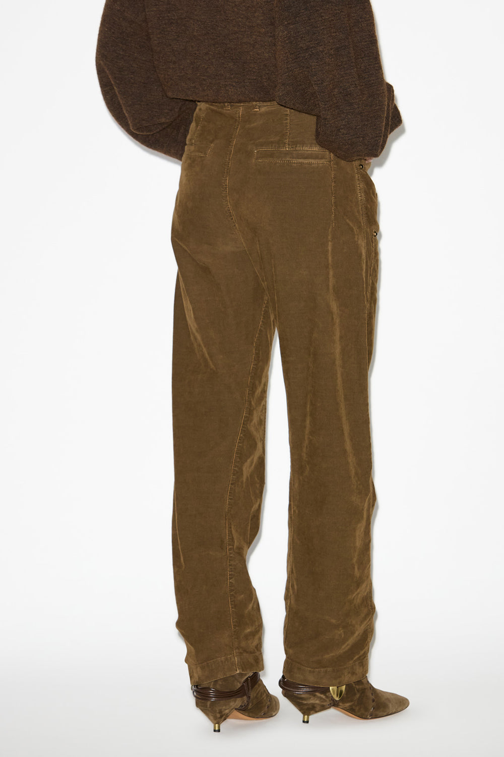 Pantalon emmy en velours côtelé - Kaki - Woman - 4