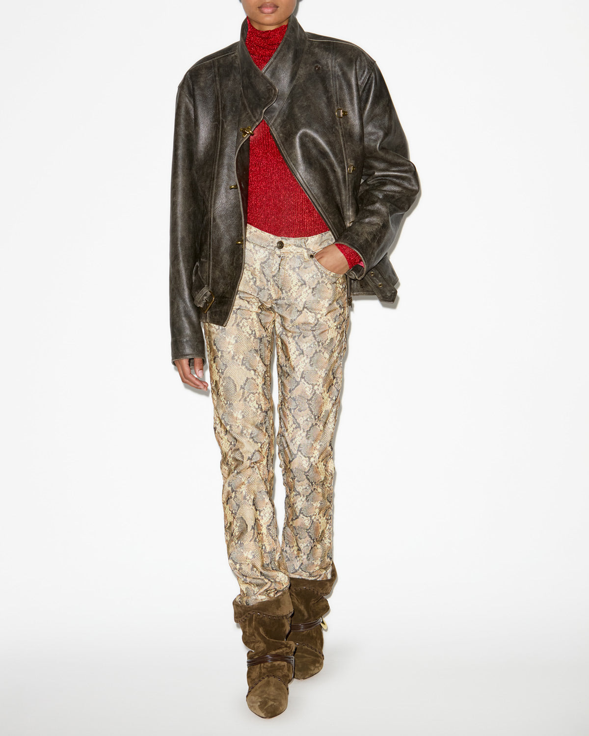 Ferni straight-leg corduroy pants - Sand - Woman - 1