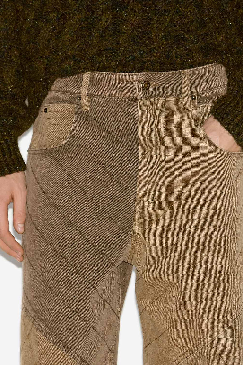 Jean jorkis ample en patchwork  - Bronze - Man - 3