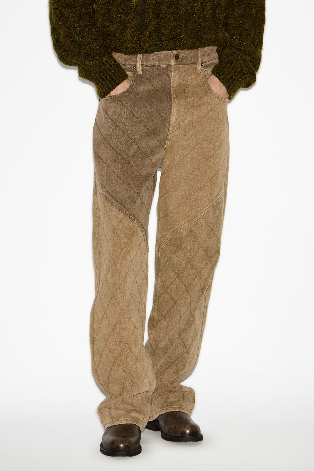 Jean jorkis ample en patchwork  - Bronze - Man - 4