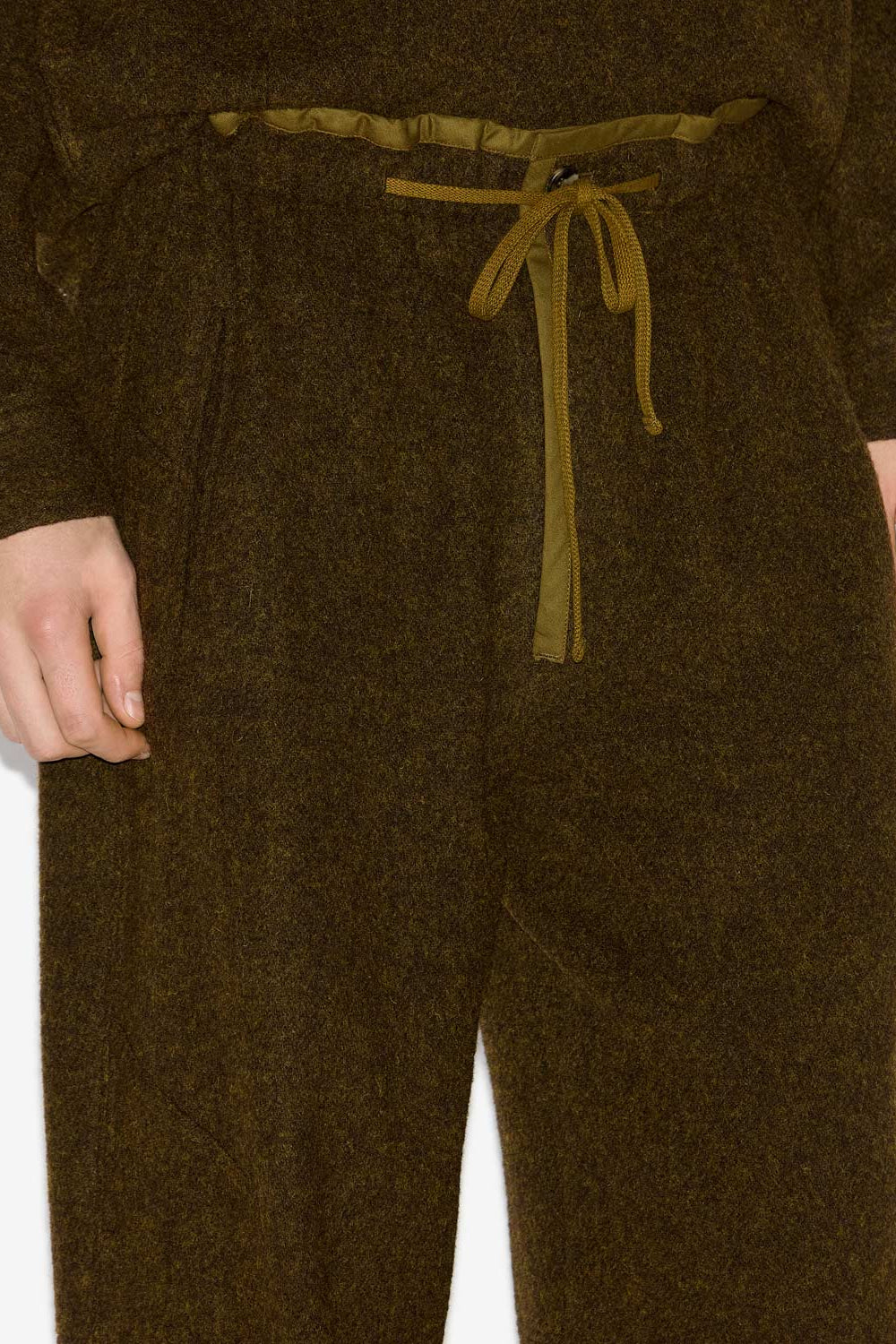 Stevenson casual wool pants - Dark khaki - Man - 3