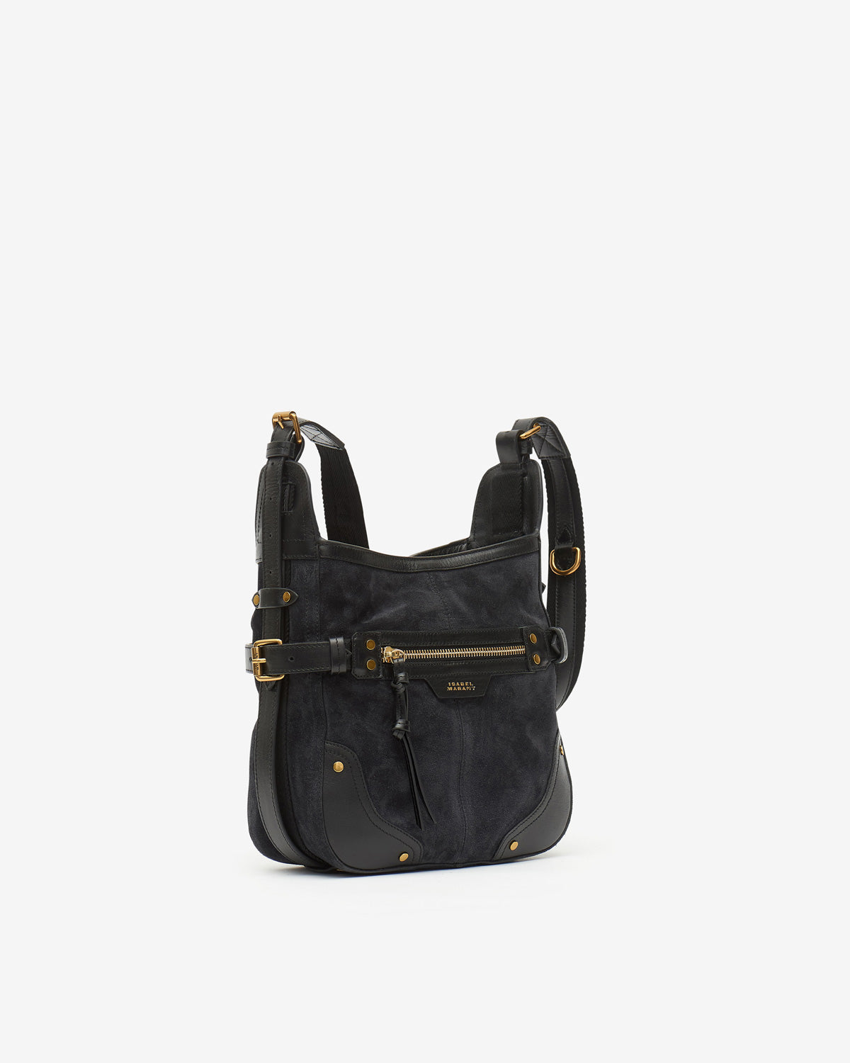 Bolso sierra hobo s de ante con bandolera - Negro lavado - Woman - 5