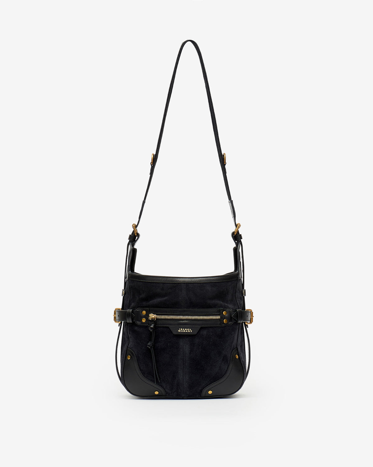 Bolso sierra hobo s de ante con bandolera - Negro lavado - Woman - 6