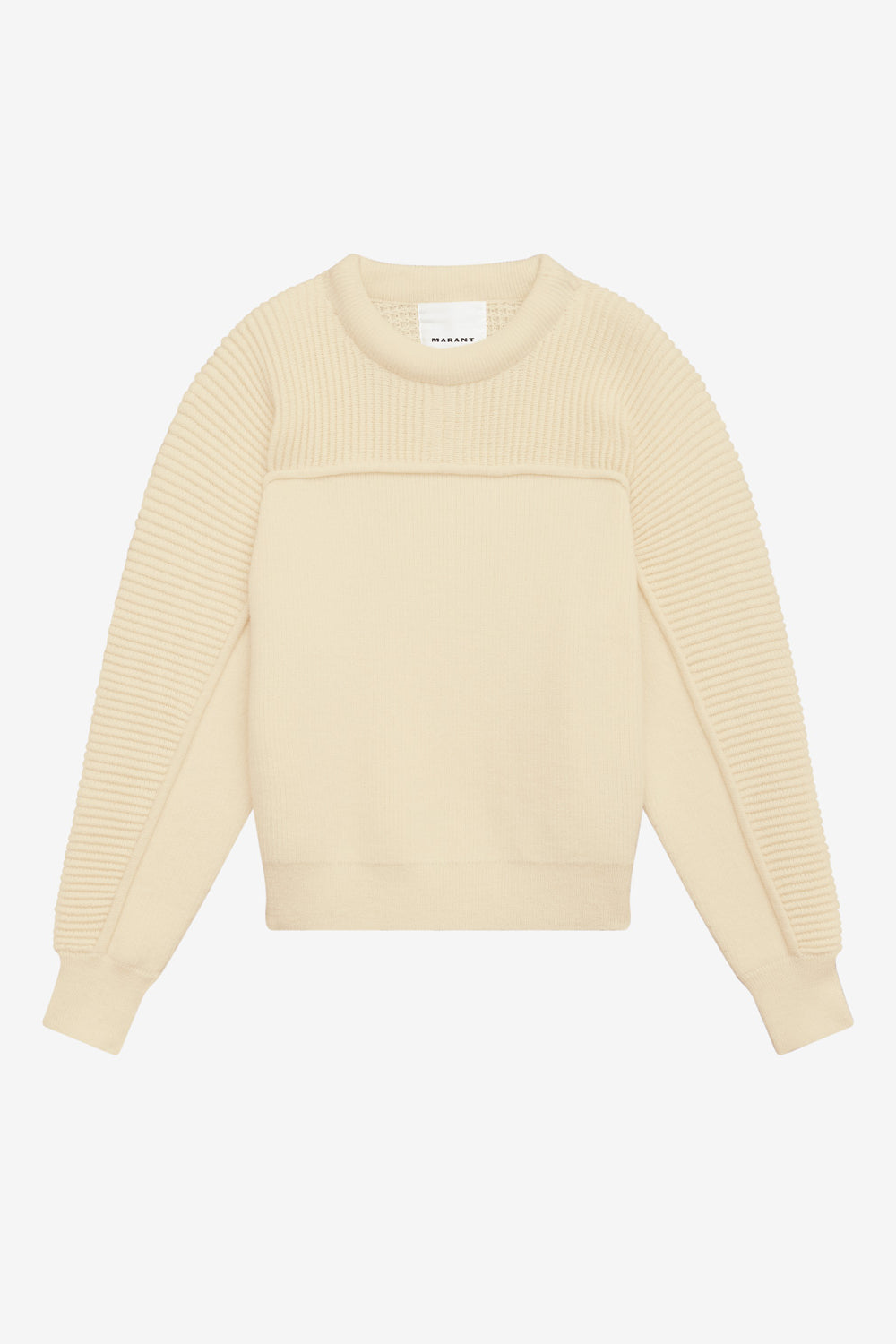 아콜린(acolin) 골지 울 스웨터 - 에크루 - Man - 1