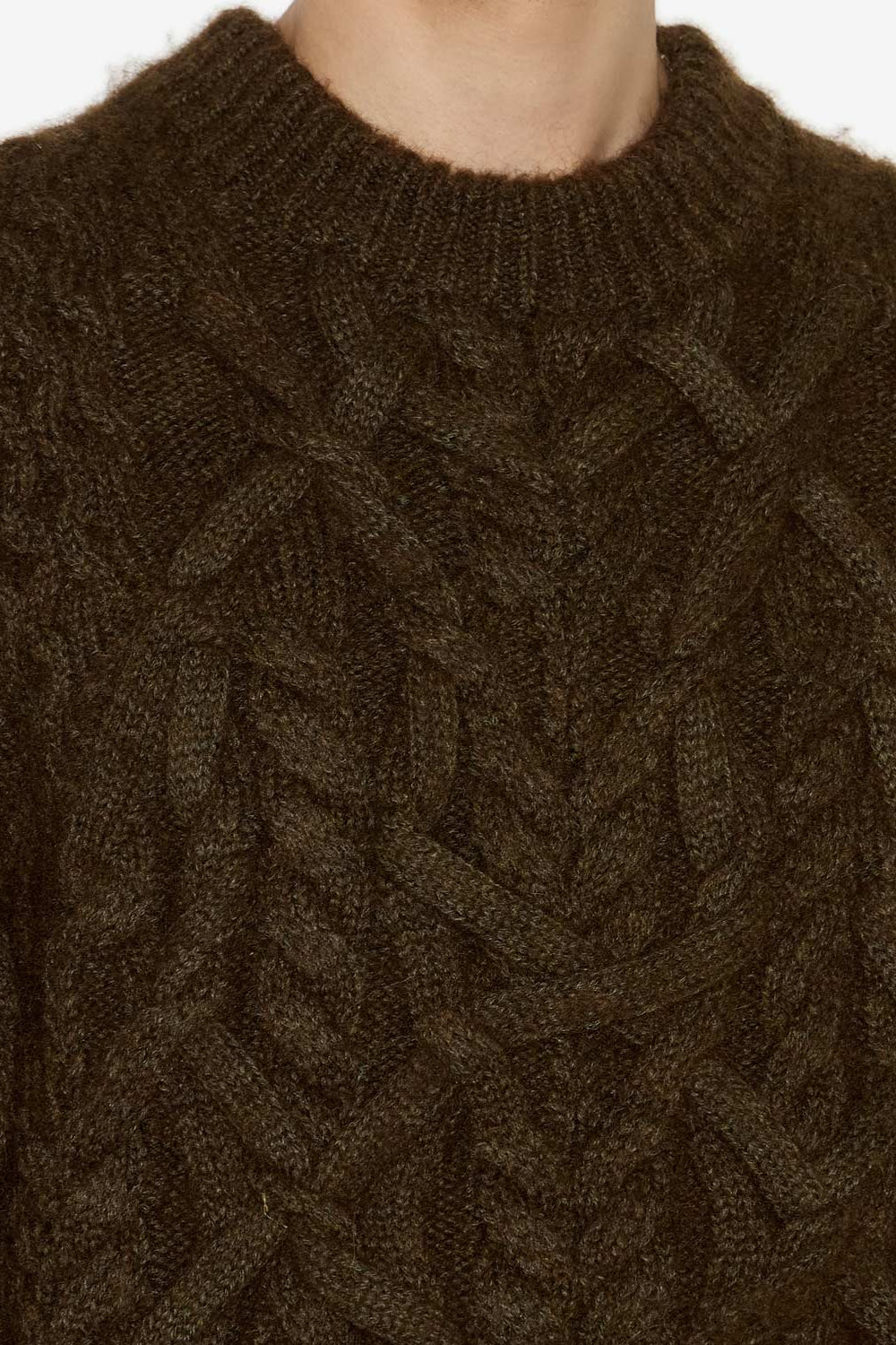 피오(pio) 꽈배기 니트 스웨터 - 청동 - Man - 3