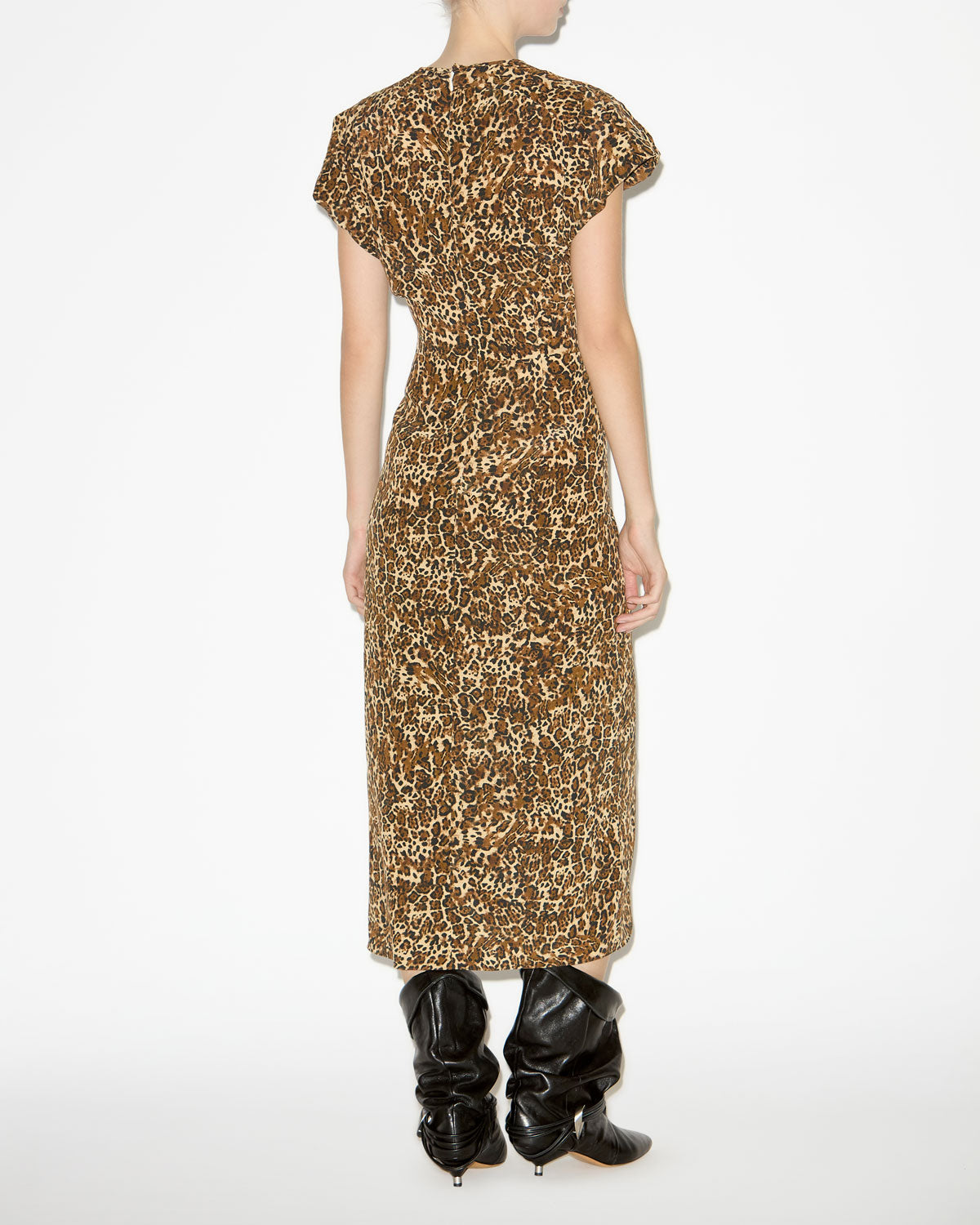 Terena midi leopard print dress - Leopard - Woman - 3