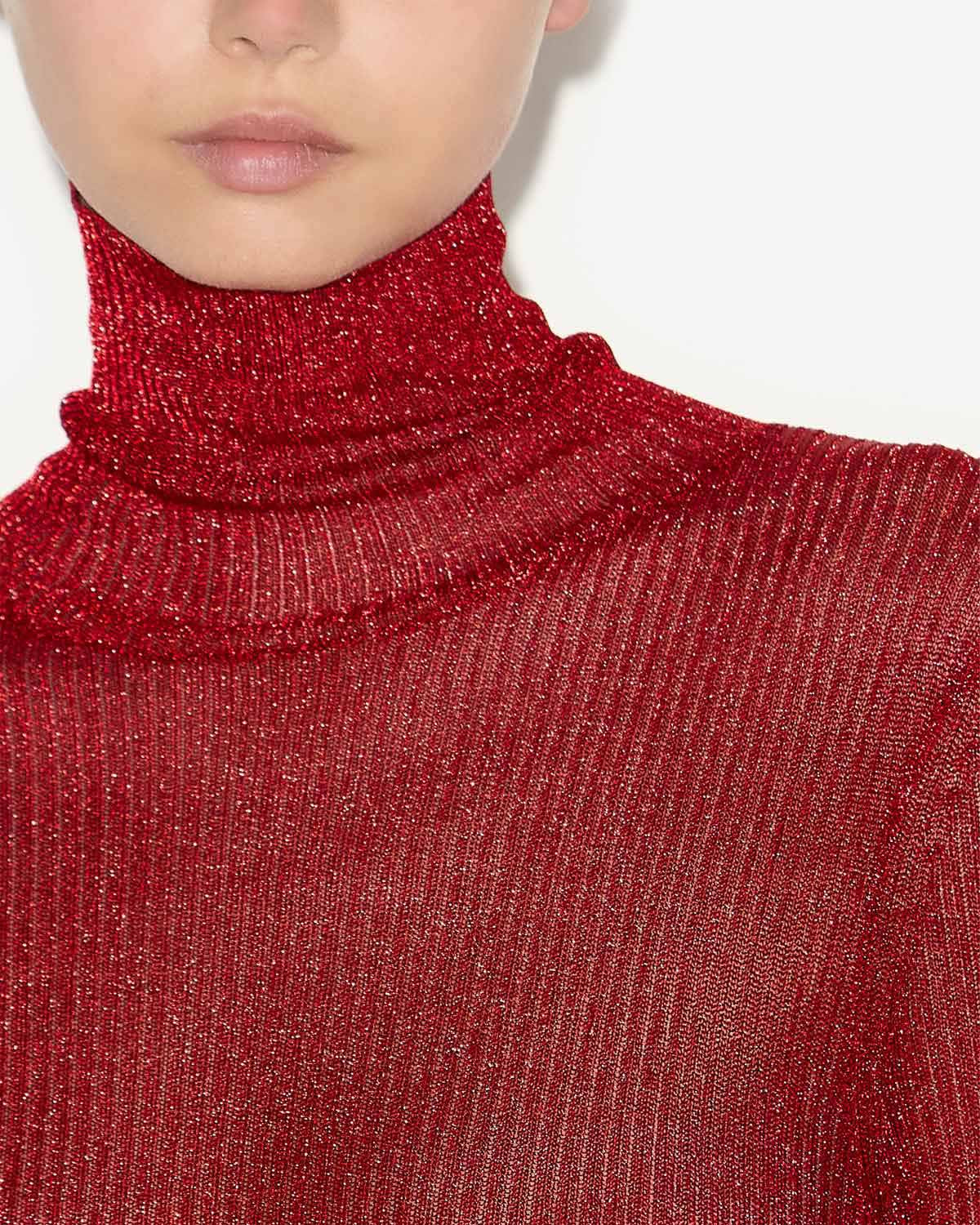 Josita roll neck knit dress - Red - Woman - 2