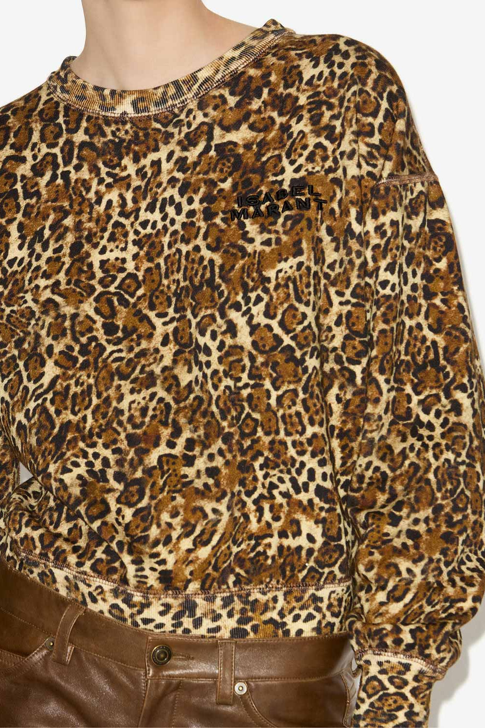 Sweatshirt shad imprimé léopard - Léopard - Woman - 3